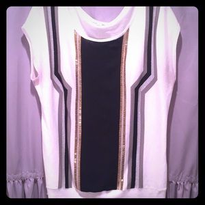 Ny&co short sleeve dressy top